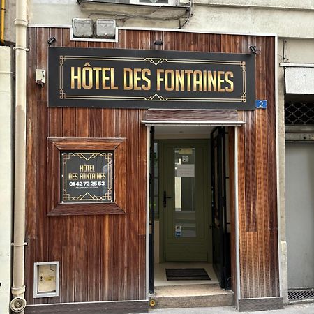 Hôtel Des Fontaines Paris Exterior foto